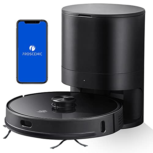 Proscenic M7 PRO WLAN Saugroboter, Staubsauger Roboter mit Laser-Navigation, App- und Alexa Steuerung, Saugroboter mit Wischfunktion, starke Saugkraft für Tierhaare und Teppiche