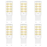 G9 LED Bulb, G9 Light Bulbs 5W (40W Halogen Equivalent), Daylight White 6000K G9 Bi Pin Base Chandel