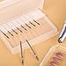 10 Pcs Diamond Flame Cuticle Drill Bits with Case 3/32'' Cuticle Clean Drill Bit Cuticle Nail Drill Bits Electric Nail File Machine Cuticle Bit Manicure Pedicure Polishing Kit for Nail Salon Manicure