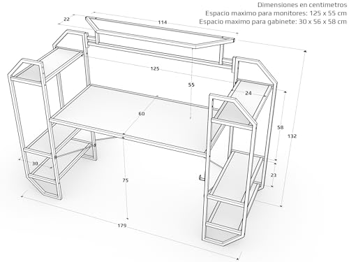 Mejores review On-line Escritorios Gamer los diez mejores. 21 Imagen adicional