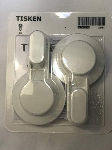 TISKEN Crochet à ventouse Blanc 2 pièces Cover