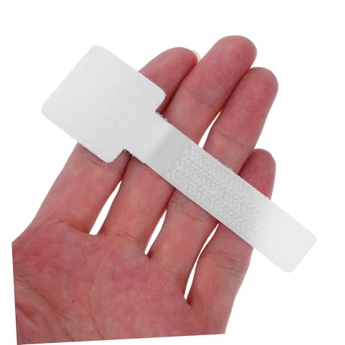 50 piezas de correas autoadhesivas para organizar cables, sujetadores para escritorio y pared de nylon poliéster para gestión de cordones, fácil instalación miniatura 4
