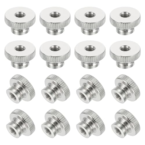 Sourcing Map Rändelmuttern M6 Karbonstahl 16 Stück