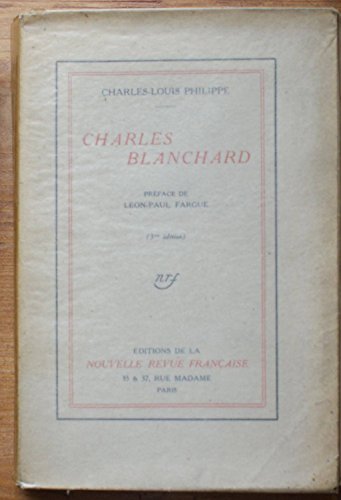  Charles Blanchard. Préface de Léon-Paul Fargue.