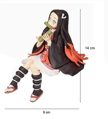 Image of Awestuffs Action Figure Limited Edition for Car Dashboard, Decoration, Cake, Office Desk & Study Table (Nezuko Sitting D Slayer)