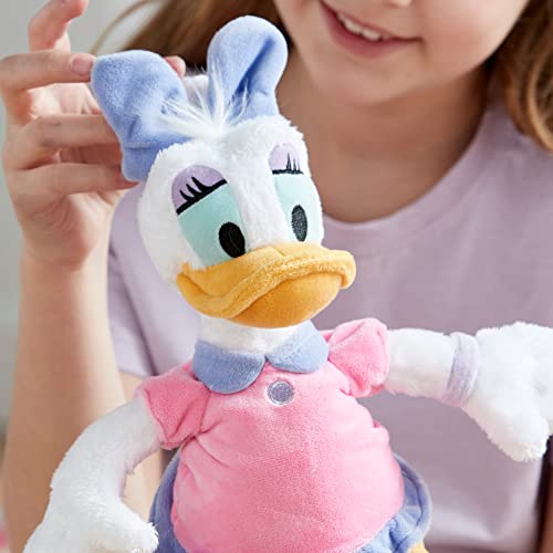 Disney Store Official Daisy Duck Small Soft Toy for Kids, 30cm/11, Cuddly Character with Soft Feel Finish and Embroidered Details, Squishy Bean Bag Tummy - Suitable for Ages 0+ - Image 2