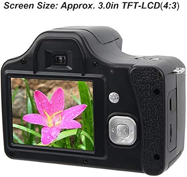 24MP Digital Camera with 18X Zoom FHD1920X1080 SLR Camera 3.0 in LCD Screen Portable Vlogging Camera Built in Flash Light for for Adult Seniors Students Kids Beginner (Standard Edition)