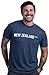 Ann Arbor T-shirt Co. New Zealand Tee Shirt | Zealander Kiwi Pride Auckland T-Shirt for Men Women - (Adult,L) Navy Blue