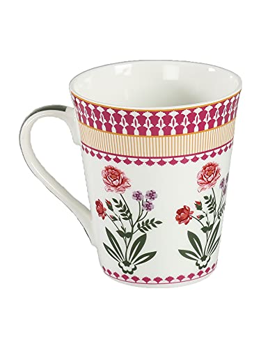 Image of India Circus Fine Ceramic Milk Mugs Set of 2-350 ml Each - Elegant Design for Home and Kitchen and Can be Gifted to Your Loved Ones On Any Occassion, Multicolor, Medium (IC-MM2-CC10)