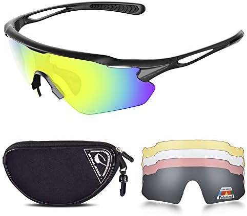 Cycling Glasses, TR90 Unbreakable Frame Polarized Anti-UV400 Sports Sunglasses
