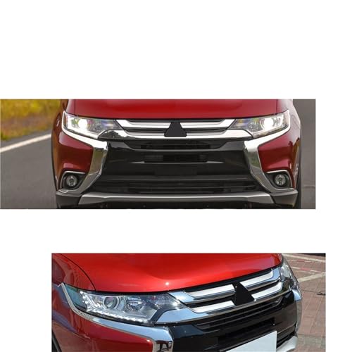 Grille supérieure de pare-chocs avant Outlander en ABS robuste noir - 3