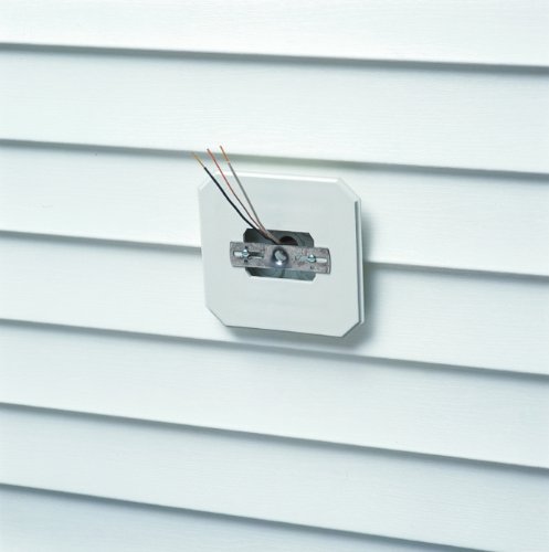 Arlington 8081F Siding Box Kit For Fixtures And Receptacles, Cover With Flanges, White, 25-Pack #TOP4