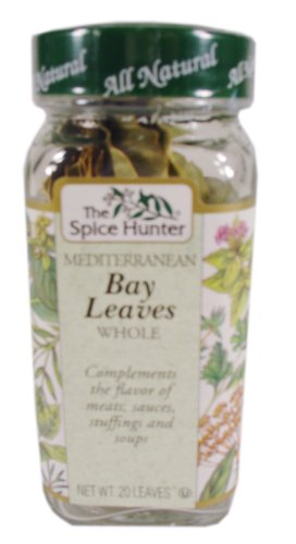 Spice Hunter Mediterranean Bay Leaves, Whole, 0.14-Ounce