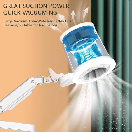 Aspiradora de Polvo para Uñas 80W con Luz LED miniatura 3