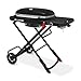 Weber Traveler Gas Grill 2026 / Portable Folding Design with Wheels, Automatic Lid Lock & Thermometer, 1 Burner, 111 cm Width, 2065 cm² Cooking Area, Black (1501744)