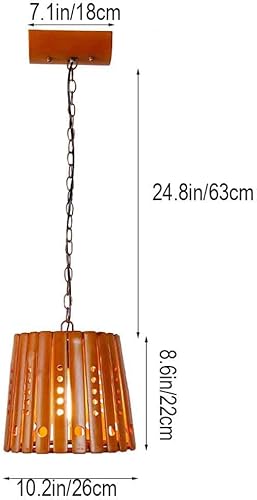 Miniatura 5 de Boho Weaving Handmade Pendant Light Fixture, Farmhouse Rustic Retro Indoor Decor Ceiling Hanging Lamp for Dining Table Bar Kitchen Island Restaurant