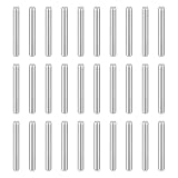 QUARKZMAN 50 Stück Dübel M2(2mm) x 16mm 304 Edelstahl Zylindrische Regalstifte Befestigungselemente Für Metallgeräte Holzmöbel DIY Montage Silber