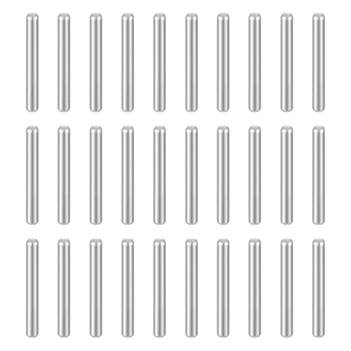 Image of sourcing map 50pcs Dowel Pins M2(2mm) x 16mm 304 Stainless Steel Cylindrical Shelf Support Peg Pin Rod Fasten Elements for Metal Devices Wood Furniture DIY Installation, Silver