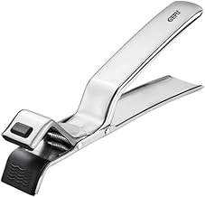 GEFU 15610 Fixit Oven Tongs - Tongs for Pizza Trays, Baking Trays, Casserole Dishes, Non-Slip Gripper Protects Against Burns, 19.2 x 3 x 6.5 cm