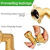 LIULO TOOL 2 Pack 90 Degree Garden Hose Elbow Connectors, 3/4 Heavy Duty Brass Hose Elbow, Hose Adapter with 2 Washers for RV Residential Outdoor Faucets