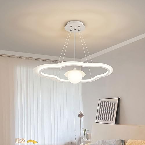 Suspension acrylique LED chic et design épuré pour illumination moderne de salon