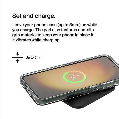image for Belkin 15W Wireless Charger Qi-Certified, Non-Magnetic Easy Align Fast