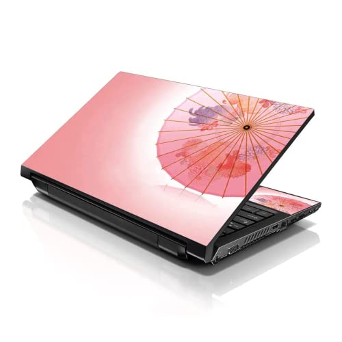 Image of LSS Laptop 15 15.6 Skin Cover with Colorful Chinese Umbrella Pattern for HP Dell Lenovo Apple Asus Acer Compaq - Fits 13.3 inch 14 inch 15.6 inch 16 inch (2 Wrist Pads Free)