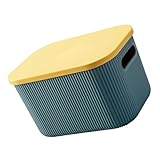 OHPHCALL Bunte Kunststoff aufbewahrungsbox mit Deckel Kleiner Organizer Stapelbar und Vielseitig für Kleidung Büro und Haushalt Robustes Material Praktische Aufbewahrungslösung