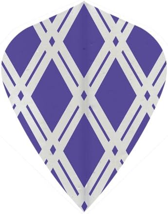 25 Sets #3551 AmeriThon Purple Cut-To-Clear Antique Glass Look Dart Flights