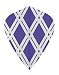 25 Sets #3551 AmeriThon Purple Cut-To-Clear Antique Glass Look Dart Flights