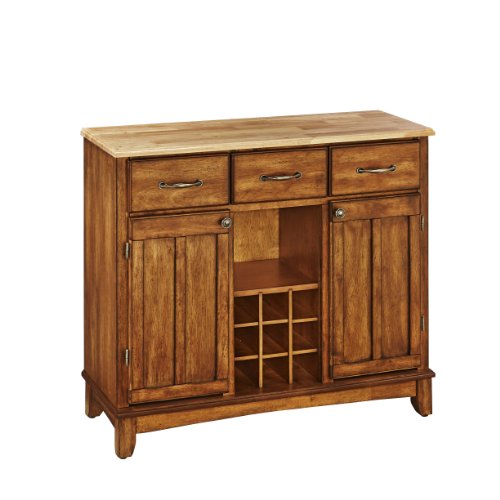 Buffet Of Buffets Cottage Oak With Natural Wood Top By Home Styles #TOP5