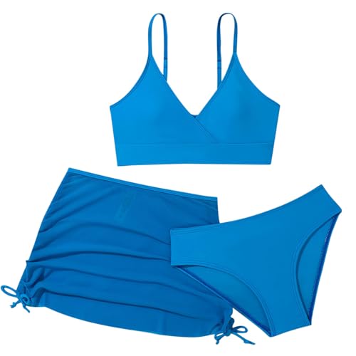 Maillot de bain fille 10 ans en dentelle ensemble de bain trois pièces