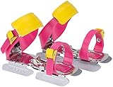 Rosa Gleitschuhe für Kinder (verstellbar)