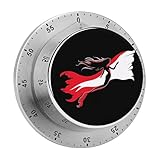 Reloj magnético de 60 minutos para cocinar y hornear con bandera de buzo de mermaiid