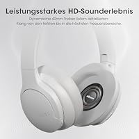 DOQAUS Kopfhörer Kabellose Bluetooth,90 Std.Akku,Hellgrau – Ansicht 7