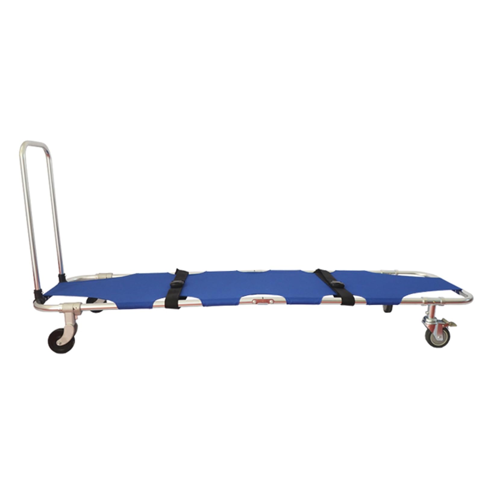 SWENEEN Aluminum Folding Stretcher,2 Directional Wheels And 2 Universal Wheels Thick Oxford Cloth 350Lb Capacity,Rescue Essentials,Stretcher,For Hospitals,Sports And Ambulances,