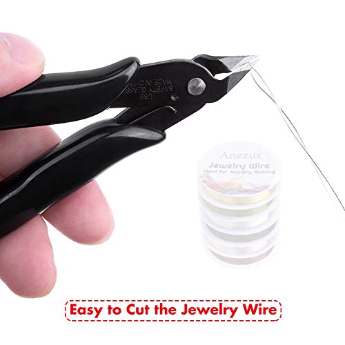 Jewelry Wire, Anezus Jewelry Making Tools Kit With 6 Rolls 24 Gauge Beading Wire And Craft Cutter Pliers For Jewelry Making Repair Supplies And Crafting #TOP2