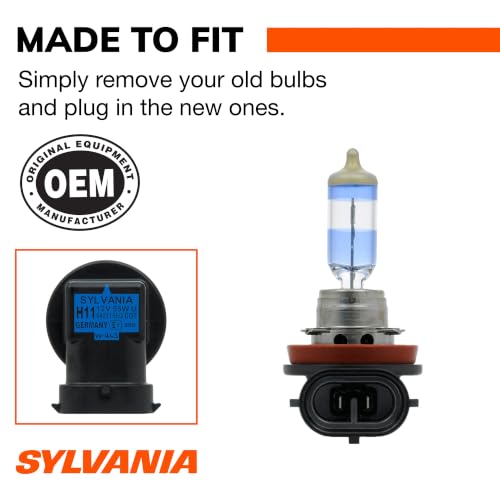 SYLVANIA H11 SilverStar Ultra Halogen Headlight Bulbs — 2-Pack - Image 4