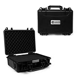 GRITR Tactical Hard Pistol Case w/Foam Padding, IP67-Rated TSA Approved Firearm Travel Case, Dustproof Waterproof Hard Case for Gun Storage