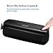 Electric 3 Hole Paper Punch, VEYETTE Paper Puncher with Adapter for Office School Studio, 20 Sheet Capacity, AC or Battery Black