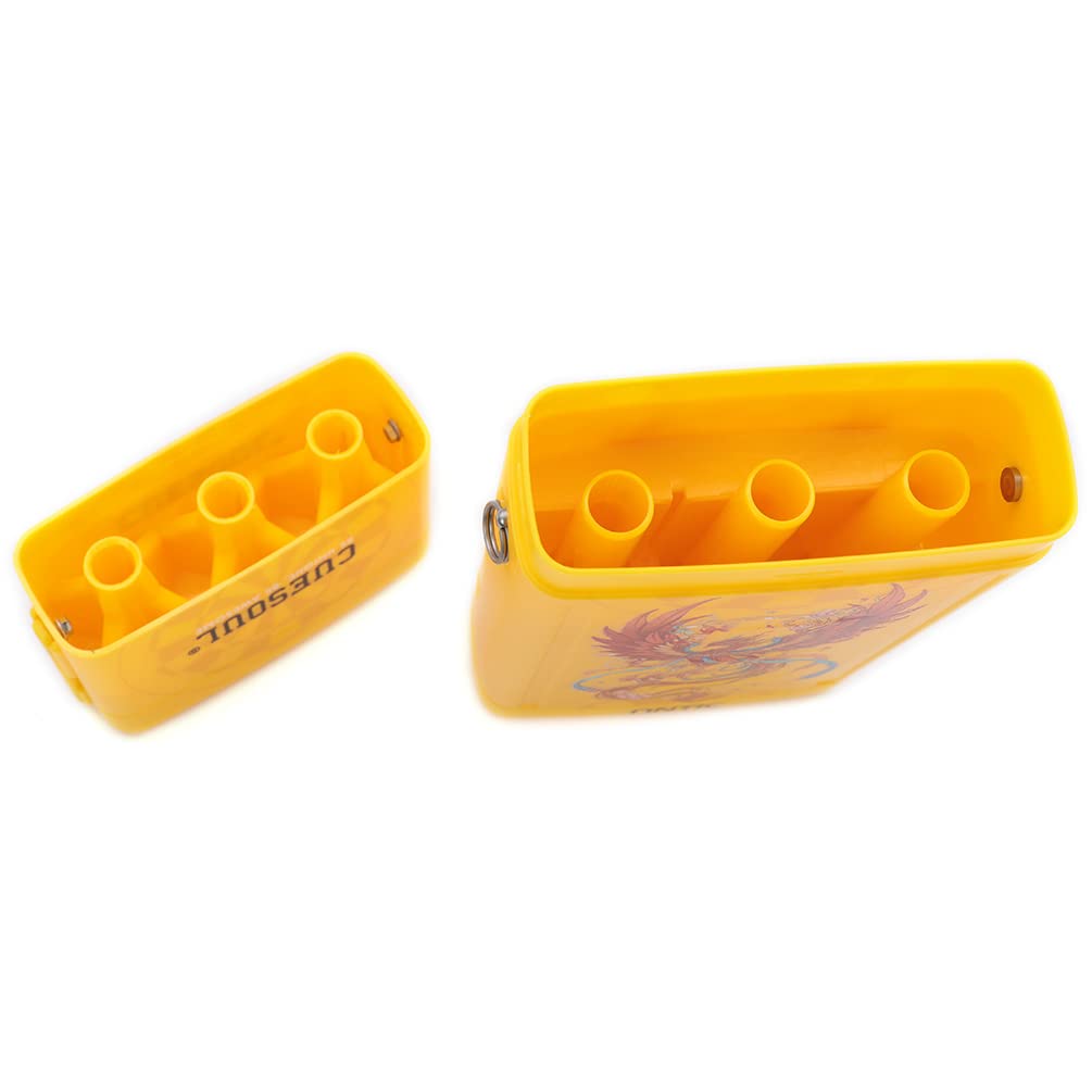 CUESOUL ANTIE Étui Rigide pour fléchettes,Contient des fléchettes et des Accessoires supplémentaires, avec Quatre Symboles mythologiques,Utilisation Durable