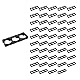 Wanjorlay 50 Stück 21700 Abstandshalter für Lithium Zellen Triple Batteriehalter Halter für DIY Batterie 21,7 mm Loch Durchmesser