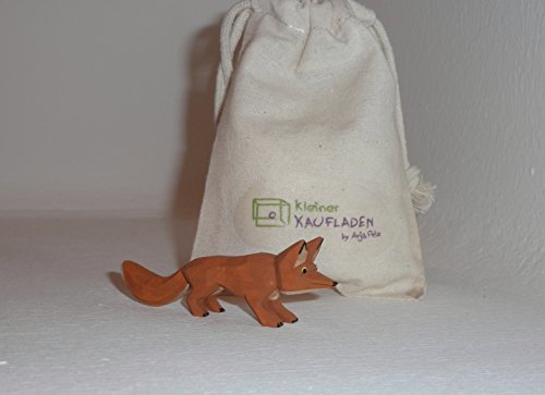 Lotte Sievers-Hahn Fuchs laufend mit Baumwollbeutel Krippenfigur