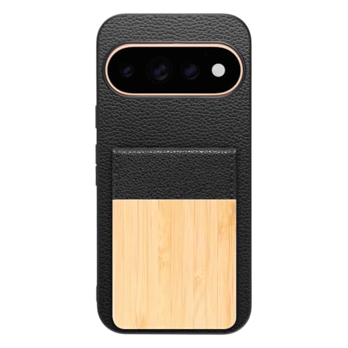 LOOF NATURE-SHELL �{�v �V�R�� �J�[�h�z���_�[ �X�}�z�P�[�X for Google Pixel 11 Pro �p �P�[�X �J�o�[ �X�g���b�v �X�g���b�v�z�[�� �J�[�h���[ �w�� �J�[�h���� �V�F�� �w�ʎ��[ �J�[�h�P�[�X �V���v�� �i�`��