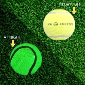 Miniatura 2 de Pelota de tenis que brilla en la oscuridad, pelota de tenis iluminada para perros de tamaño pequeño, paquete de 3