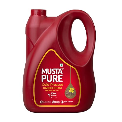 Musta Pure Cold Pressed Kachi Ghani Mustard Oil Jar 5L (B0CHW85KP6) Amazon Price History, Amazon Price Tracker