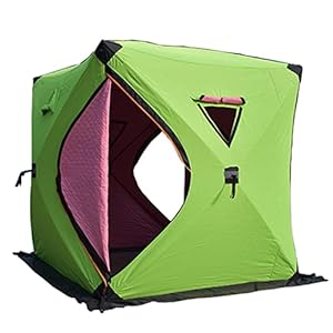 Zhangpeng Verdikte katoenen ijsvissen tent outdoor winddichte winter ijs vissen huis grote ruimte camping warme tent tent (Color : A, Size : 180x180x210cm)
