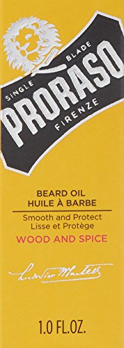 Proraso Aceite barba, Wood & Spice, 30 ml, aceite suavizante y nutritivo para el cuidado barba hombre con aroma a cedro… - Imagen 3