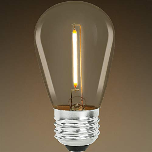 Bulbrite 776685 - S14 - LED - Vertical Filament - 0.7 Watt - 75 Lumens - 11 Watt Equal - 2700K Warm White