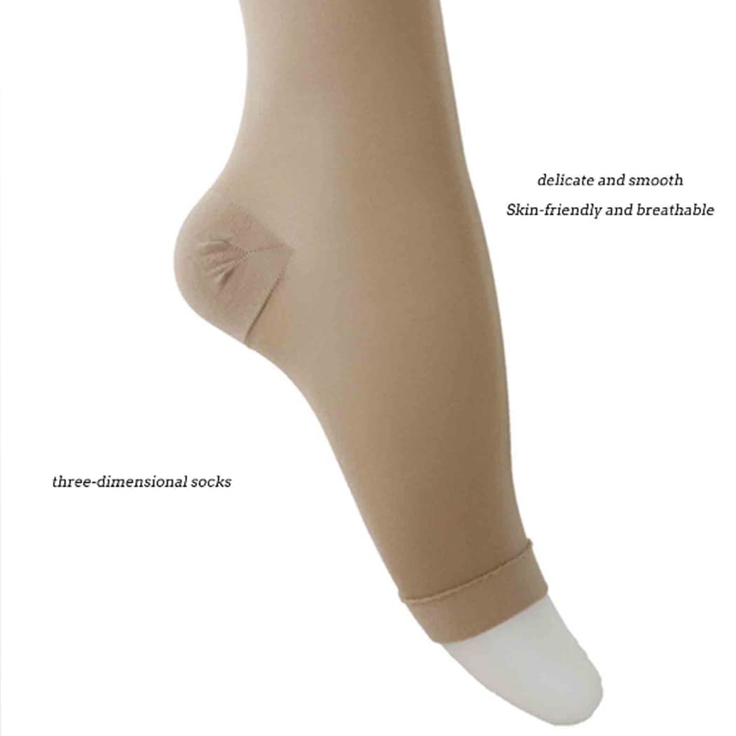 Calze A Compressione Unisex Senza Piede Calze Per Vene Varicose Anti-fatica - Foto 4